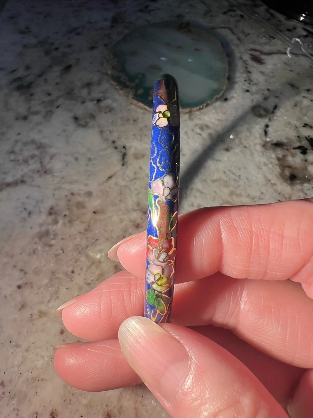 Vintage elegant blue